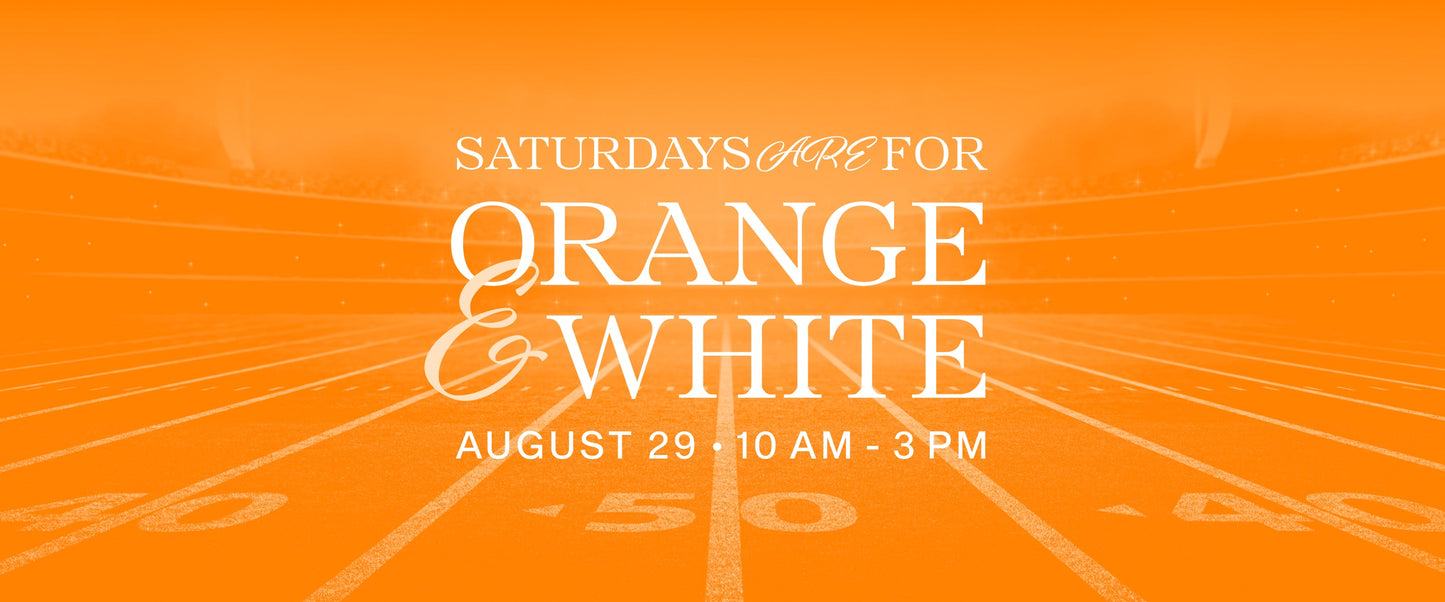 Saturdays are for Orange & White