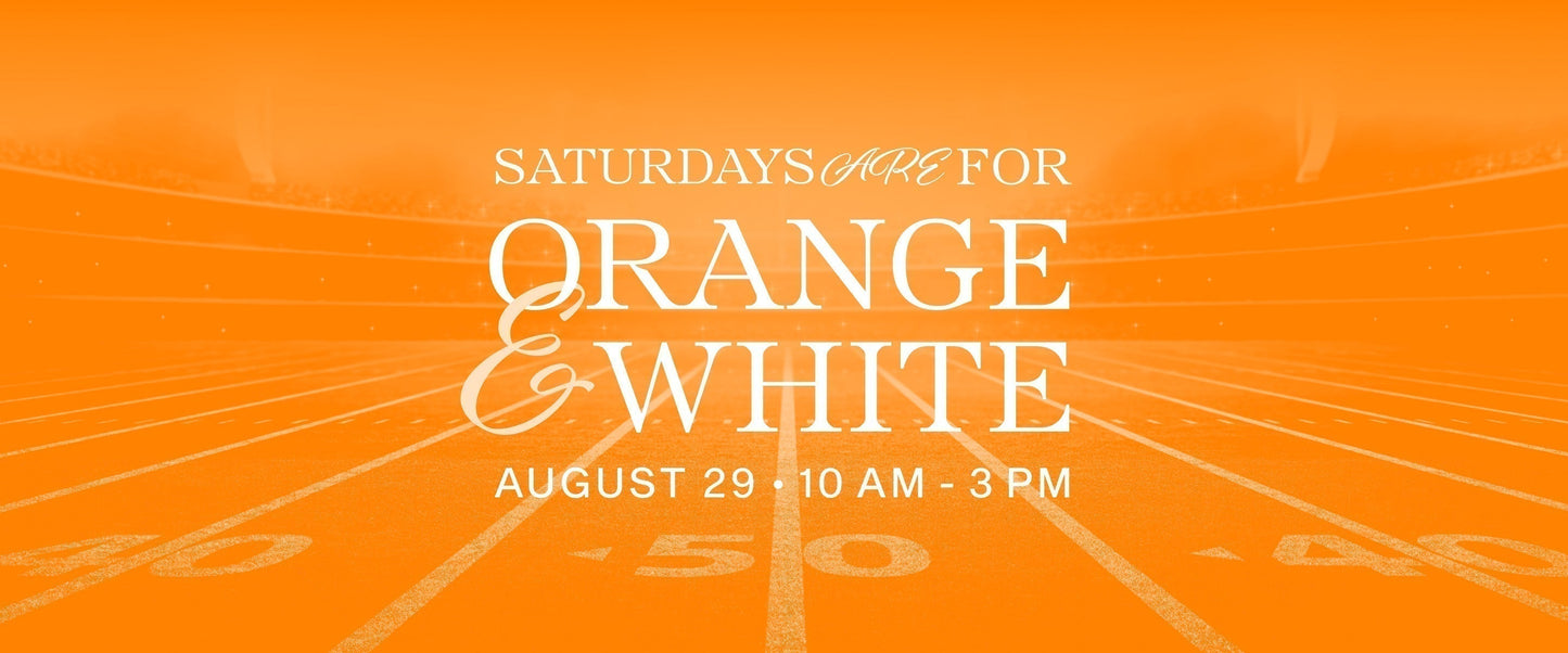 Saturdays are for Orange & White