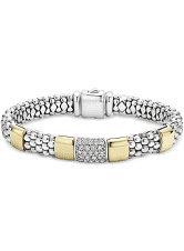 Lagos Two-Tone Diamond Bracelet