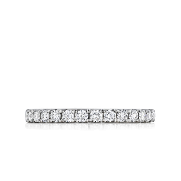 Henri Daussi Classic Pave Diamond Wedding Band