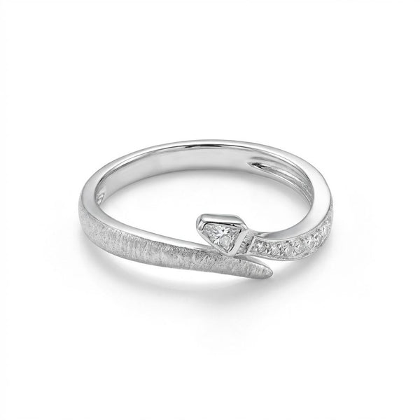 18k Diamond Snake Fashion Ring