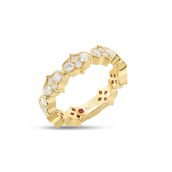 Roberto Coin Cobra Pavé Diamond Single Row Ring
