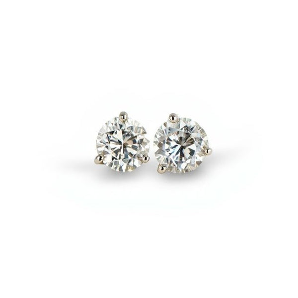 14K White Gold 1.24ctw Diamond Studs