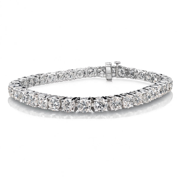 14k 12.0Ctw Diamond Tennis Bracelet