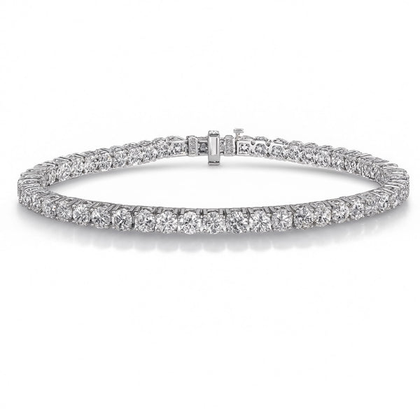 14k 9.15ctw Diamond Tennis Bracelet