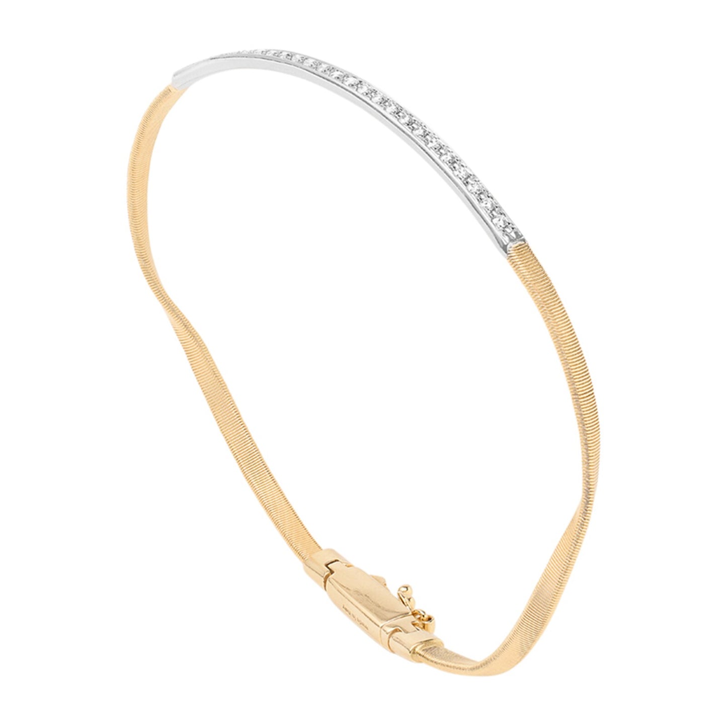 Marco Bicego 18K Yellow Gold Marrakech Bangle - Diamond Bracelets