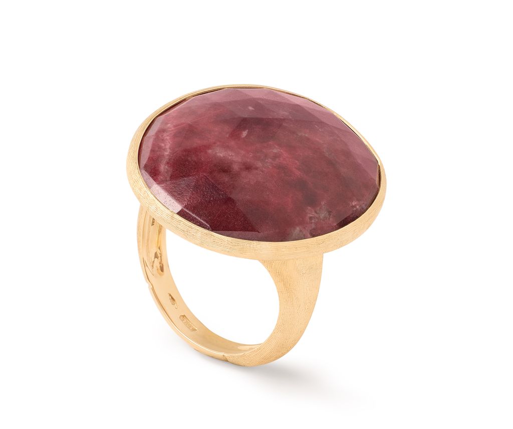 Marco Bicego 18K Yellow Gold Lunaria Color Thulite Ring - Colored Stone Rings