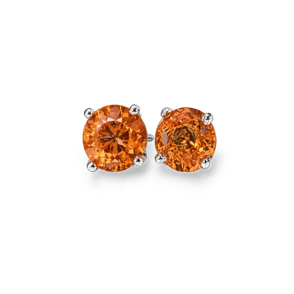 House of Kimball's 14k .50ctw Orange Sapphire Stud Earrings