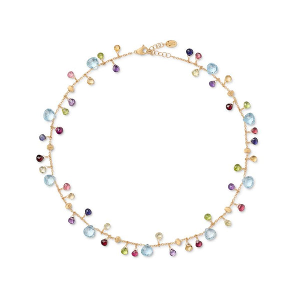 Marco Bicego 18K Yellow Gold Paradie Blue Topaz & Multi-Gem Necklace