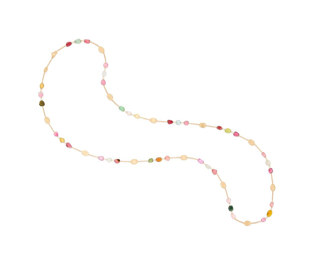 Marco Bicego 18K Yellow Gold Lunaria Tourmaline Necklace - Colored Stone Necklace