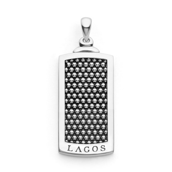 Lagos Caviar Beaded Tag Amulet