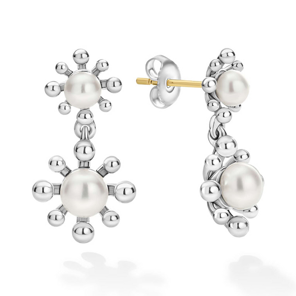 Lagos Fleur Pearl Drop Earrings