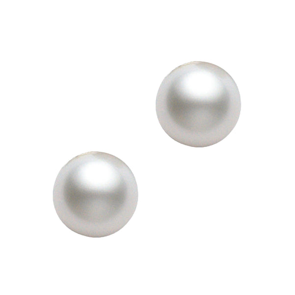 Mikimoto 18k Akoya Cultured Pearl Earrings 6mm, AA