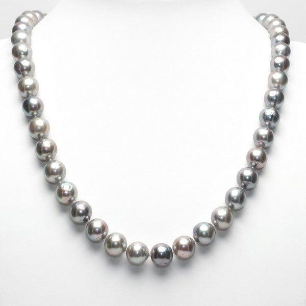 14k 8.5-9mm Grey Akoya Pearl 36" Strand