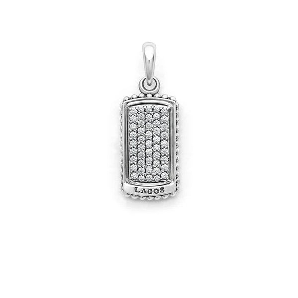 Lagos Anthem Small Diamond Tag Amulet