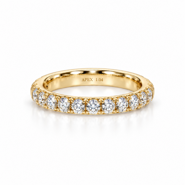 14k 0.54ctw Diamond Wedding Band