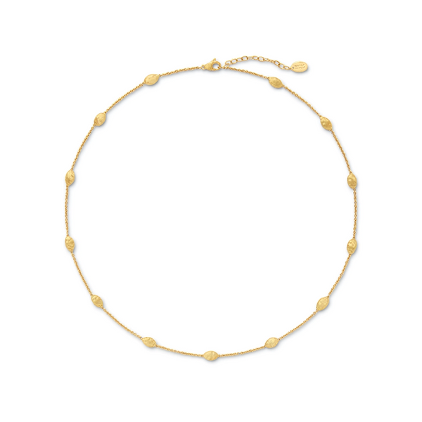 Marco Bicego Siviglia 18k Brushed Small Bean Necklace