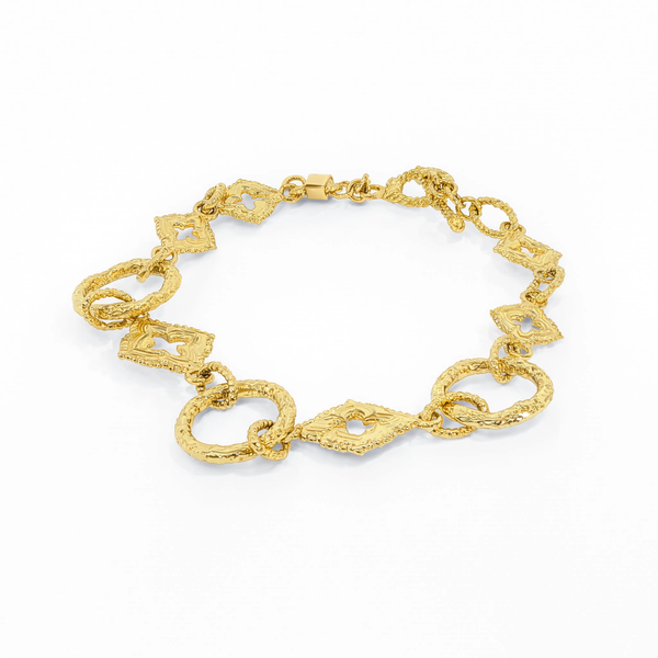 Estate 18k Sueno Sculptured Link Bracelet