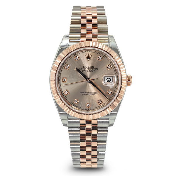 Rolex Datejust 41mm Oystersteel and Everose Gold