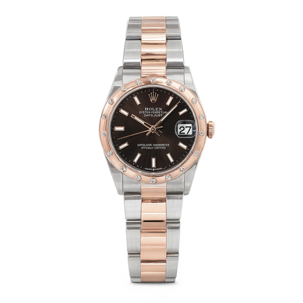 Pre-Owned Rolex 31mm Datejust Rose Gold and Stainless Steel
