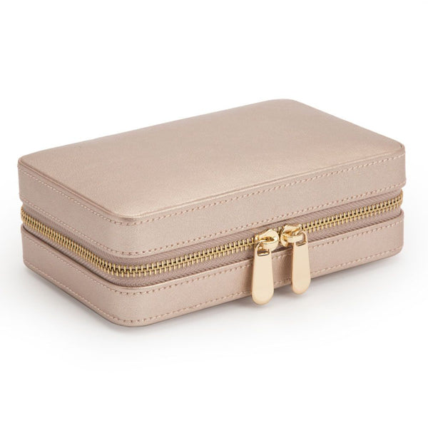 Wolf Palermo Zip Case In Rose Gold