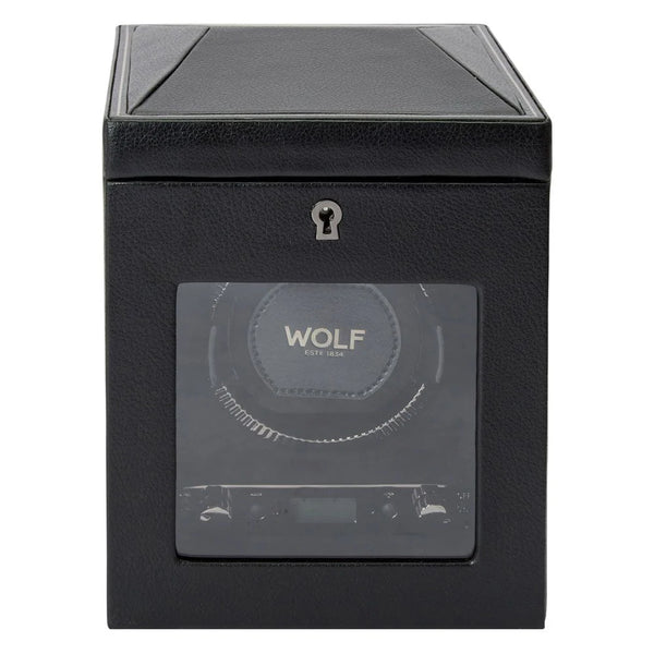 Wolf British Racing Single Watch Winder No Storage in Black