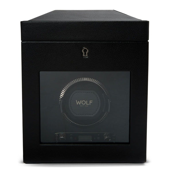 Wolf British Racing Single Watch Winder in Black