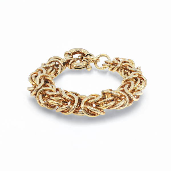 Marcello Pane Gold Plated Byzantine Bracelet
