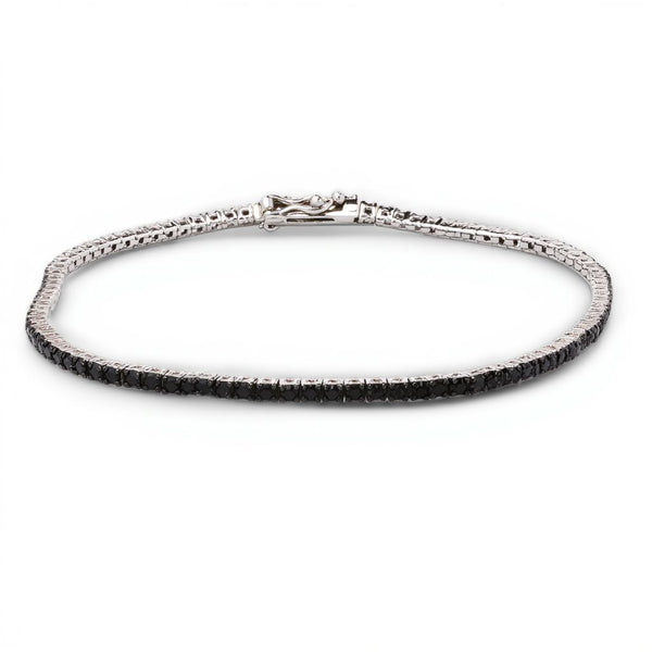 14k Gent's Black Diamond Bracelet