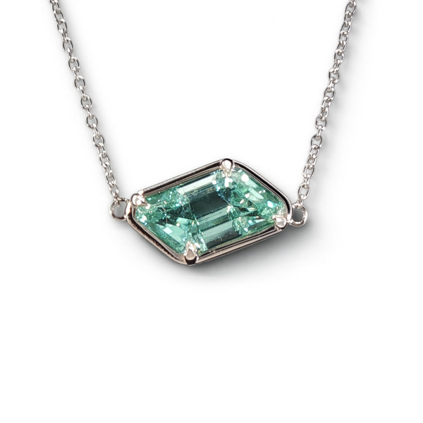 House of Kimball's | 14k Parallelogram Afghan Tourmaline Necklace