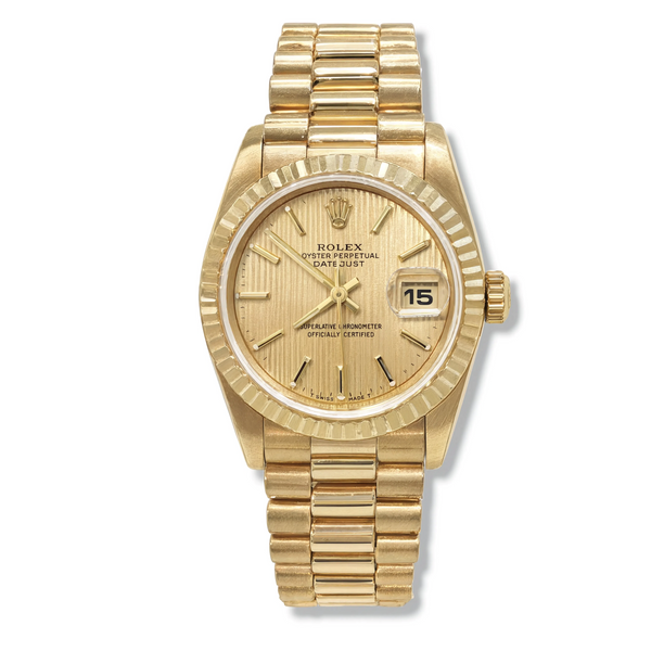 Pre-owned Rolex 26mm Lady Datejust 18K Yellow Women's Watch