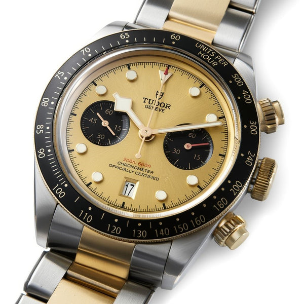 TUDOR 41mm Stainless Steel and Yellow Gold Black Bay Chrono S&G