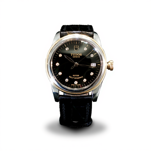 Tudor 36mm Glamour Date Automatic Diamond Black Dial Watch