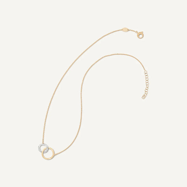 Marco Bicego Jaipur Gold 18K Yellow Gold Diamond Infinity Necklace, 16.5"-18"