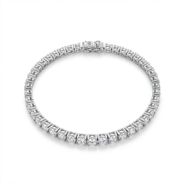 Visions of the Cross 14k Diamond Line Bracelet