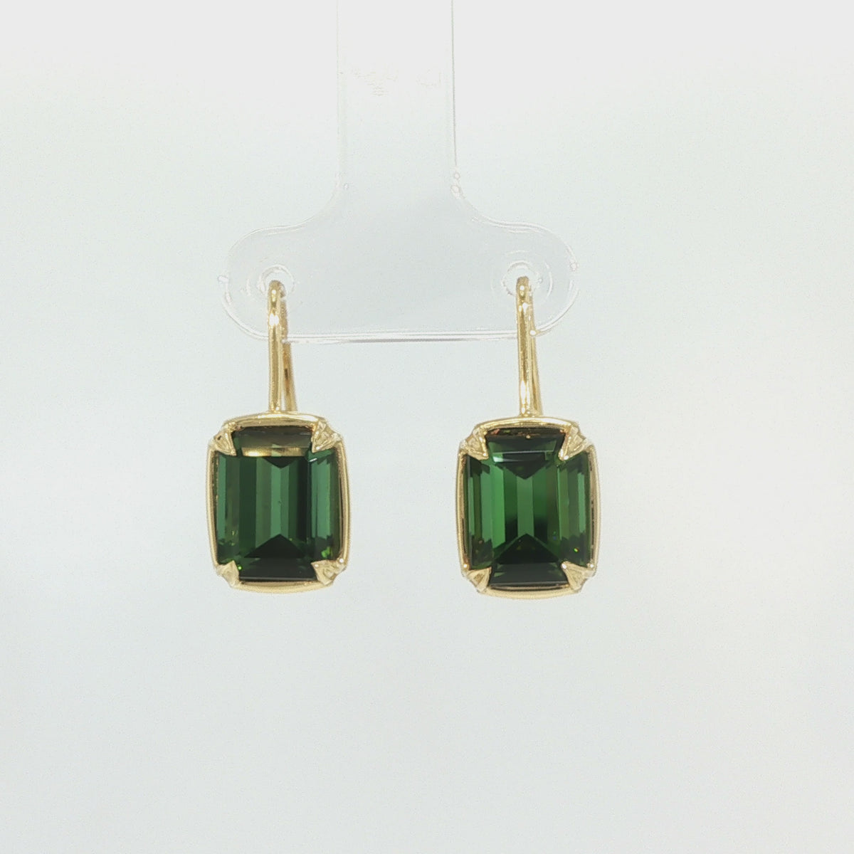 House of Kimball's | 18k AA Quality Green Tourmaline Earrings
