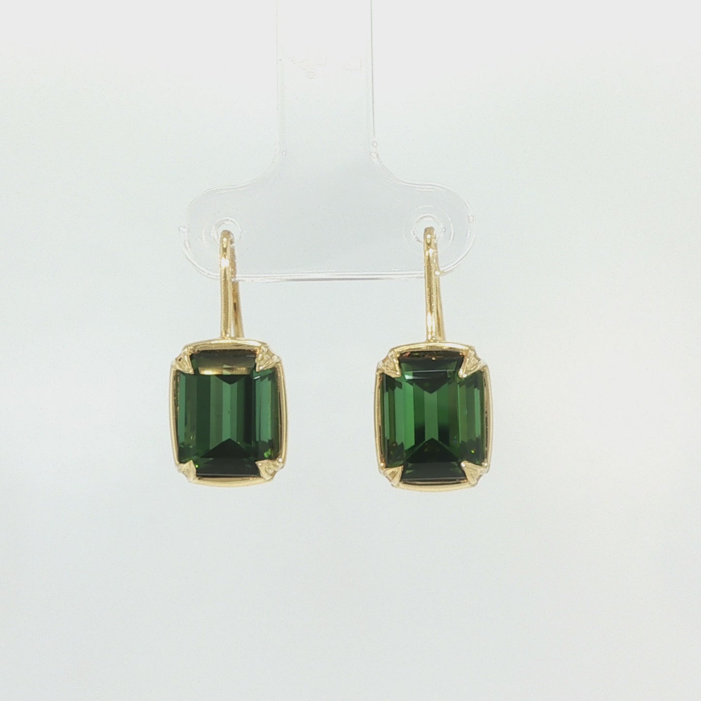 House of Kimball's | 18k AA Quality Green Tourmaline Earrings