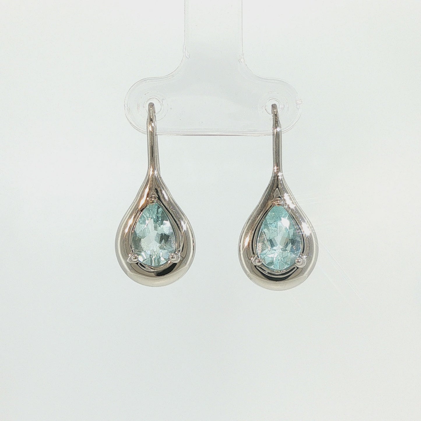 House of Kimball's | 14k 1.9ctw Aquamarine Raindrop Earrings